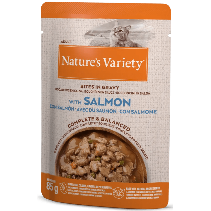 Bocaditos en Salsa Nature's Variety Feline Salmon