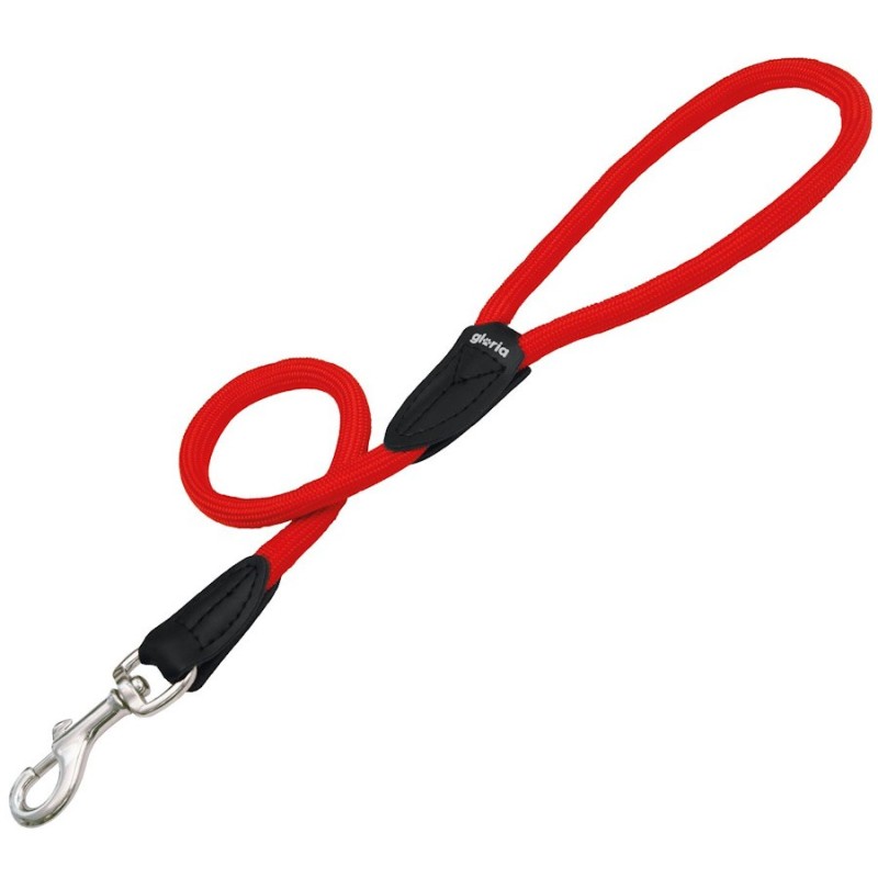 Correa Perros Nylon Redondo Gloria Rojo