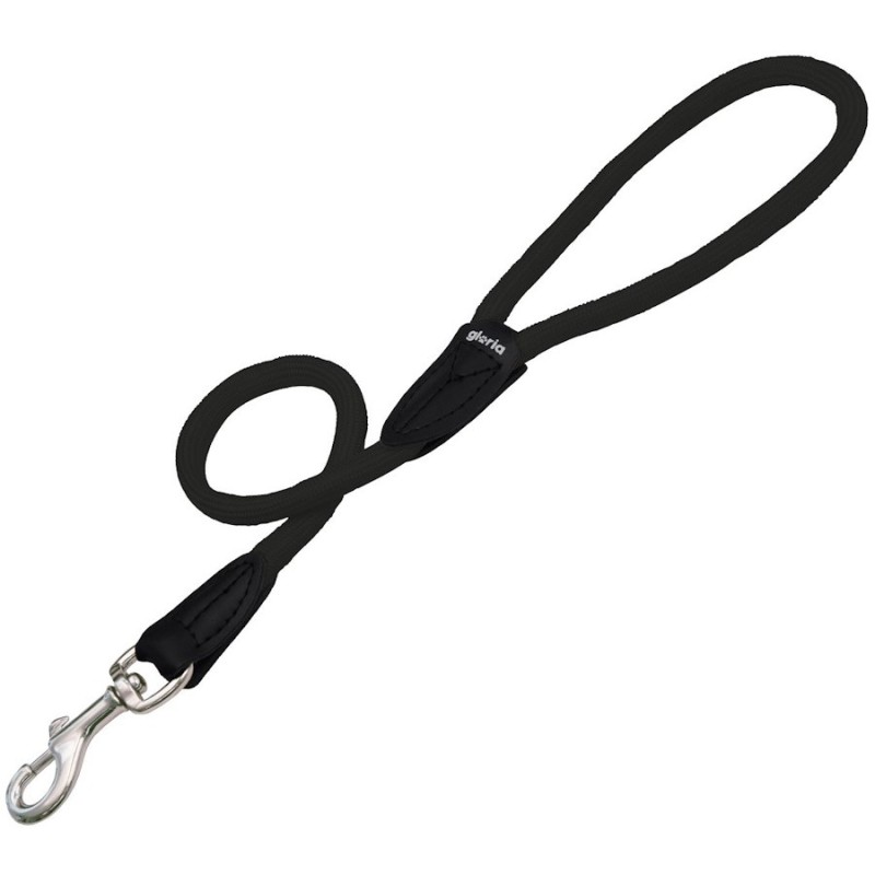 Correa Perros Nylon Redondo Gloria Negro