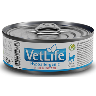Lata Farmina Vet Life Cat Hypoallergenic Cerdo