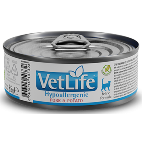 Lata Farmina Vet Life Cat Hypoallergenic Cerdo