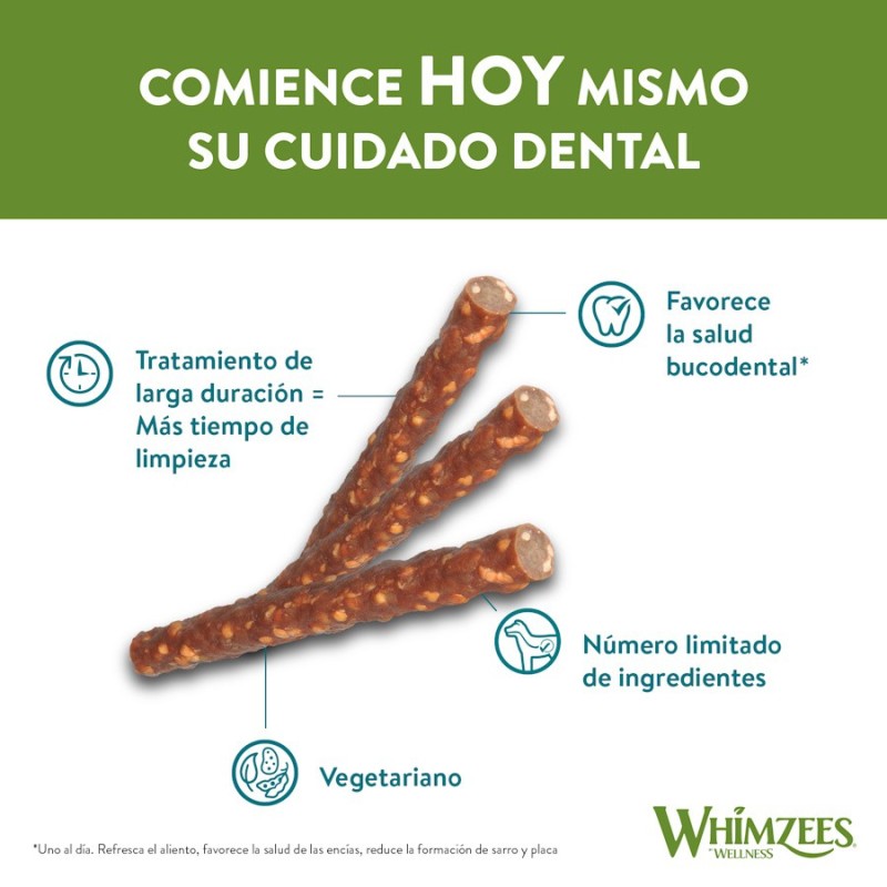 Whimzees Veggie Sausage Snack Dental Perros