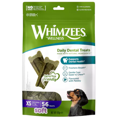 Whimzees Soft Snack XS Dental Perros 56 unidades - 2