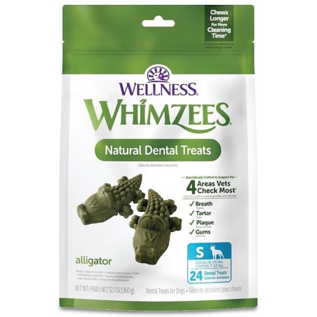 Whimzees Alligator S Snack Dental Perros 24 unidades
