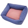 Cama para Perro y Gato Azul Royal Rosa Palo Siesta