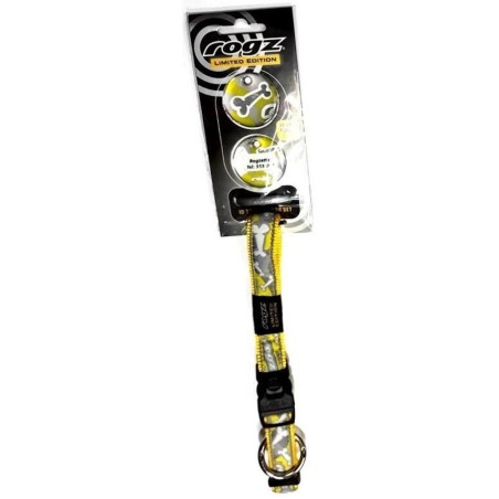 Collar e Identificador Perro Nylon Yellow Bone Rogz