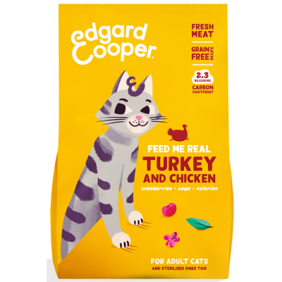 Edgard & Cooper Feline Adulto Pavo y Pollo Corral