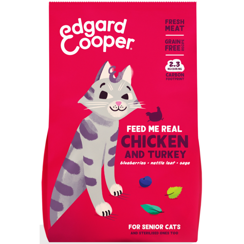 Edgard & Cooper Feline Senior Pollo y Pavo