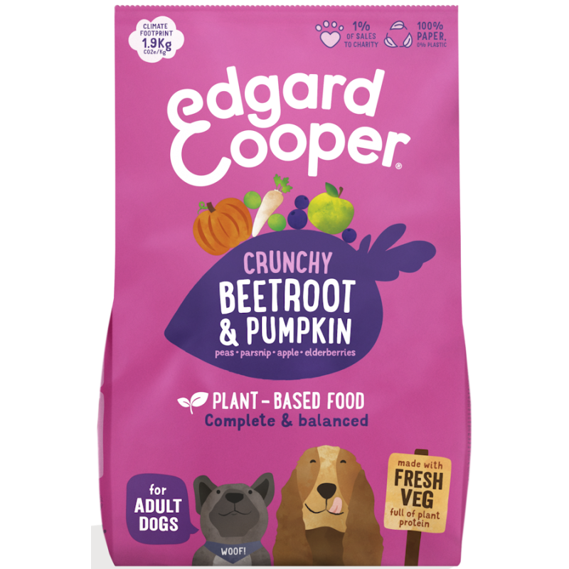 Edgard & Cooper Perro Adulto Remolacha y Calabaza