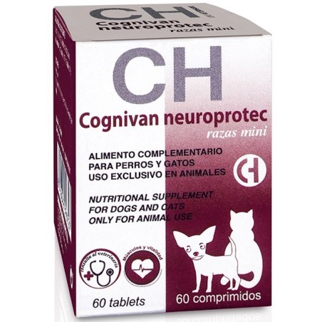Cognivan Neuroprotect Ayuda Función Cerebral Razas Mini y Gatos