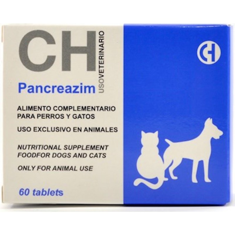 Pancreazim Comprimidos Enzimas Digestivas para Mascotas