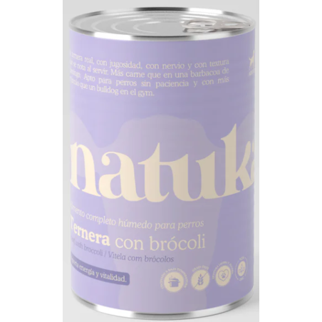 Natuka Lata Ternera Perros