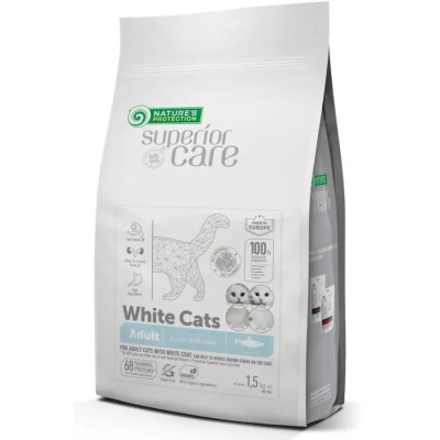 Natures Protection White Cat Adulto Arenque