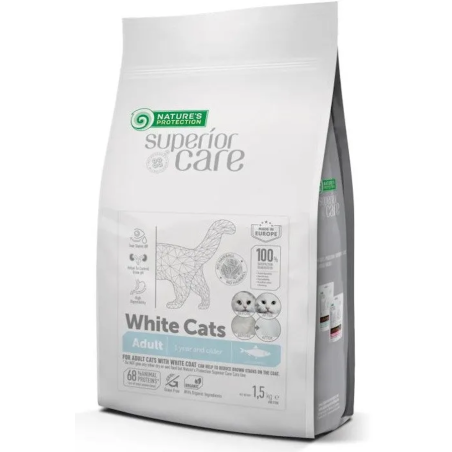 Natures Protection White Cat Adulto Arenque