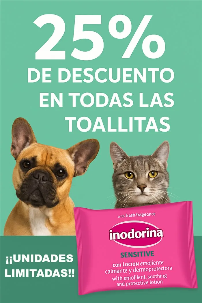 25% de descuento en todas las toallitas Inodorina