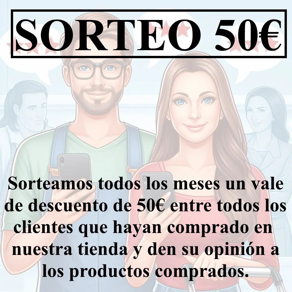 Sorteo mensual de un vale de 50€